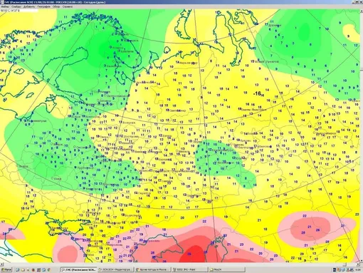 Температурный фон в Европейской России Температурный фон в Европейской России