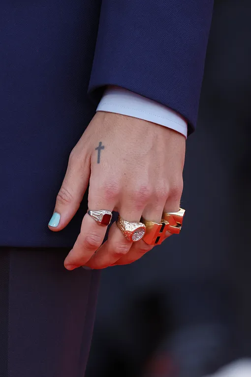 Кольца на руке Гарри Стайлса