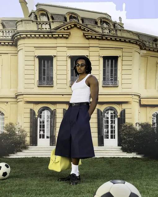 Жюль Кунде в рекламной кампании Jacquemus Жюль Кунде в рекламной кампании Jacquemus