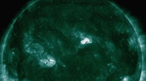 Вспышечные центры на Солнце 13 октября 2025 года Вспышечные центры на Солнце 13 октября 2025 года