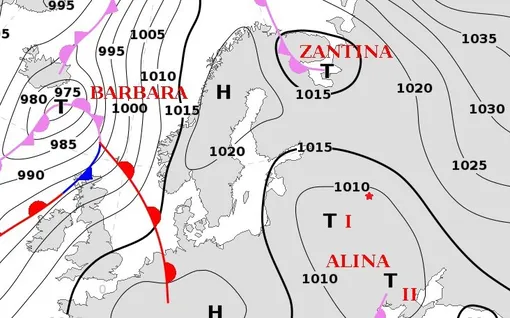 Циклоны в Центральной России 24 февраля 2026