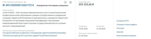 Техническое задания для проведения курсов на сайте госзакупок Техническое задания для проведения курсов на сайте госзакупок