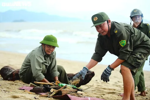 Вместо отдыха – уборка: российские туристы во Вьетнаме занимаются расчисткой пляжа после наводнения