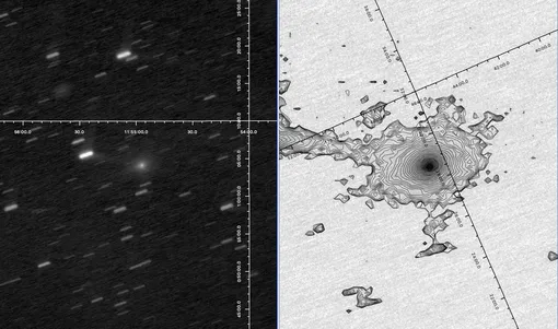Изображение джетов, полученное 3I/ATLAS 2 декабря 2025 года, полученное 15-сантиметровым орбитальным телескопом «Максутов» Изображение джетов, полученное 3I/ATLAS 2 декабря 2025 года, полученное 15-сантиметровым орбитальным телескопом «Максутов»