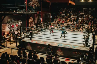 Посмотрите, как боксеры одновременно отправили друг друга в нокдаун Посмотрите, как боксеры одновременно отправили друг друга в нокдаун