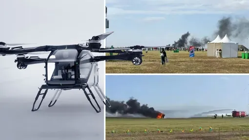 Разбившиеся в Китае аппараты eVTOL компании Xpeng Aeroht