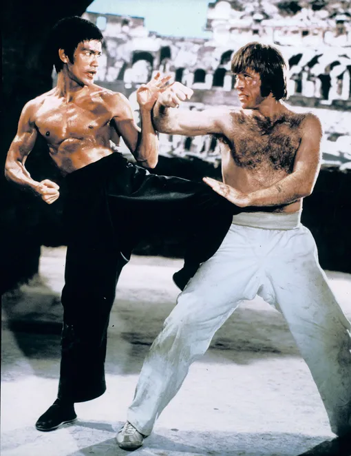 Брюс Ли и Чак Норрис в фильме «Путь дракона» (1972) Брюс Ли и Чак Норрис в фильме «Путь дракона» (1972)