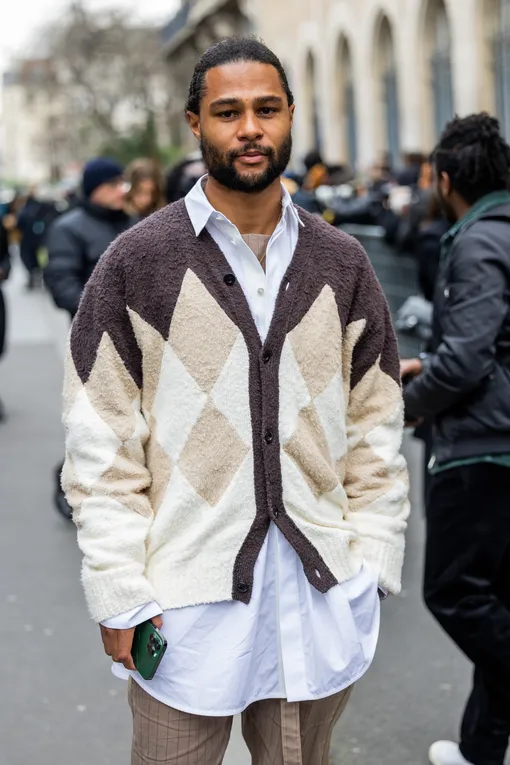 Серж Гнабри на Парижской недели моды в 2023 году