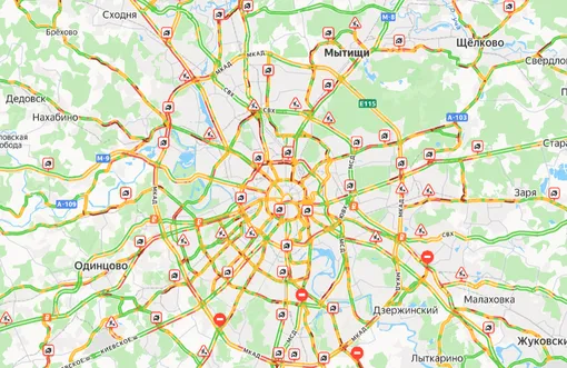 Пробки в Москве утром 19 февраля 2026