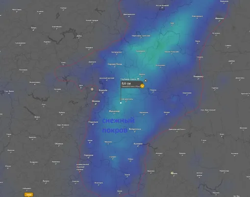 Прогноз снежного покрова в Москве и Московской области на 24 апреля