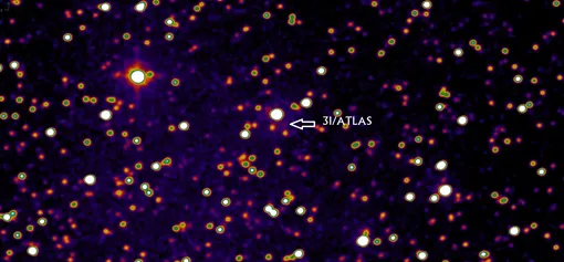 Последнее изображение уходящей из Солнечной системы кометы 3I/ATLAS, полученное 11 марта 2026 года