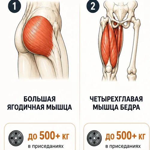 Топ-5 самых сильных мышц человека: инфографика