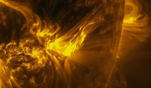 Солнечная вспышка X1.1 от 8 декабря 2025 года Солнечная вспышка X1.1 от 8 декабря 2025 года