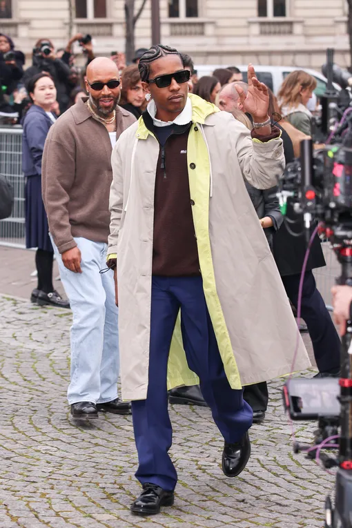 ASAP Rocky на показе Miu Miu ASAP Rocky на показе Miu Miu