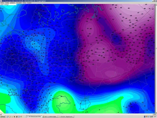 Температура в Центральной России в ночь на 15 января 2026 года