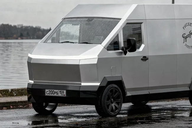 Ответ Илону Маску из Перми: в России представили Cybervan с кузовом из нержавейки