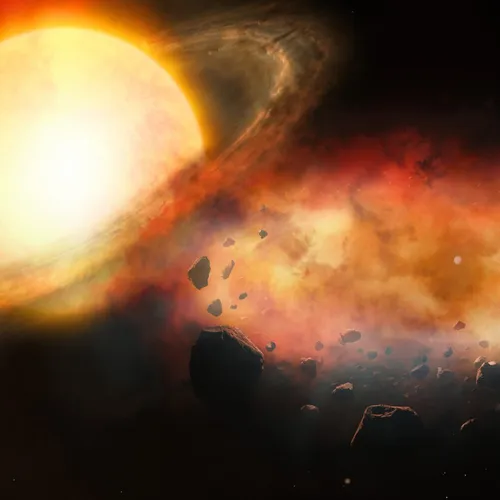 Астрономы нашли загадочный объект в космосе: его выдало гигантское облако из металлов, которое затмило «второе Солнце»