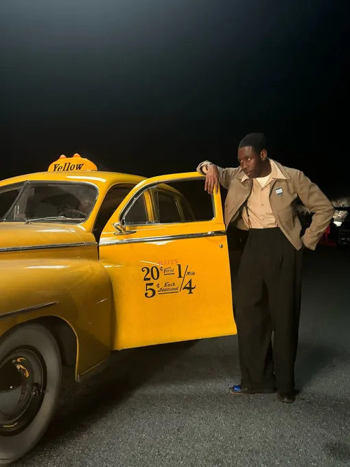 Tyler, the Creator на съемочной площадке фильма «Марти Великолепный»