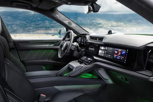 Интерьер этой модели Porsche расскретили раньше: из примечательного тут есть подогрев дверных панелей, панорамная крыша с изменяемой прозрачностью, изогнутый центальный дисплей, проектор с дополненной реалностью и вездесущий ИИ-голосовой ассистент Интерьер этой модели Porsche расскретили раньше: из примечательного тут есть подогрев дверных панелей, панорамная крыша с изменяемой прозрачностью, изогнутый центальный дисплей, проектор с дополненной реалностью и вездесущий ИИ-голосовой ассистент