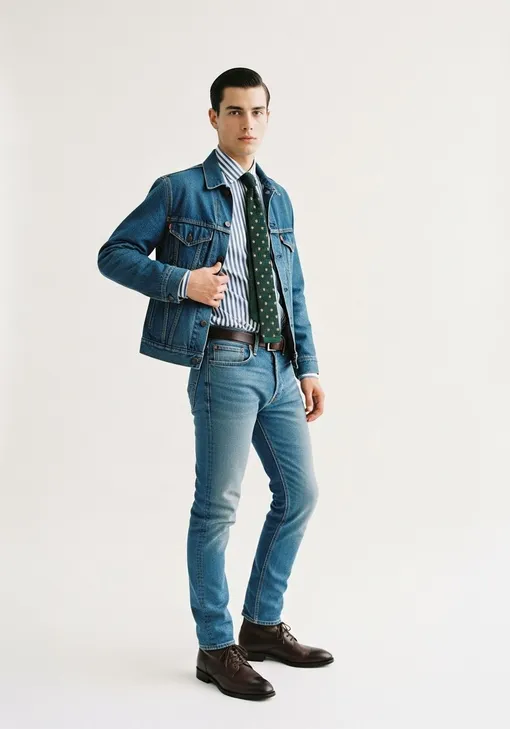 С чем носить джинсовую куртку