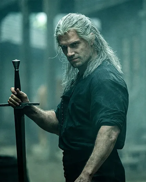 Генри Кавилл в роли Геральта в сериале «Ведьмак»