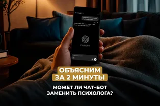 Может ли чат-бот заменить психолога? Объясним за 2 минуты! Может ли чат-бот заменить психолога? Объясним за 2 минуты!
