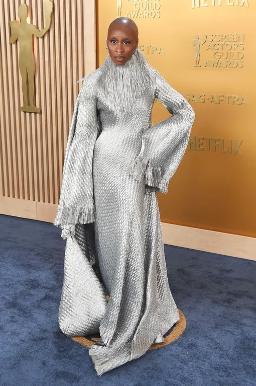 Синтия Эриво на церемонии вручения премии Гильдии киноактёров США (SAG)