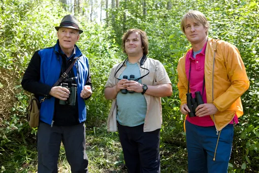 Стив Мартин, Джек Блэк и Оуэн Уилсон в фильме «Большой год» (2011) Бердвотчинг