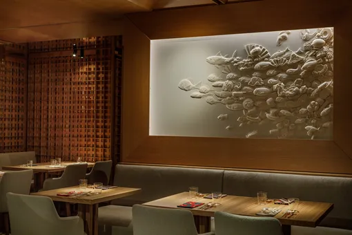 Барельеф Тетсуи Нагата из рисовой бумаги