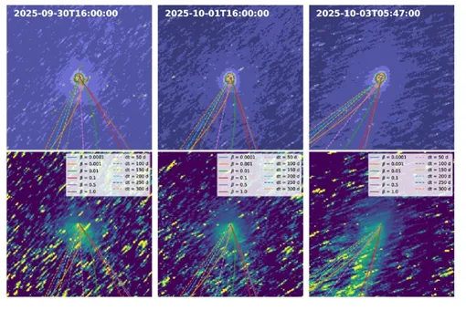 Изображения 3I/ATLAS, сделанные с орбиты Марса