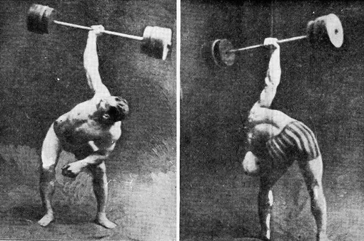 Артур Саксон выполняет «подъем Артура»