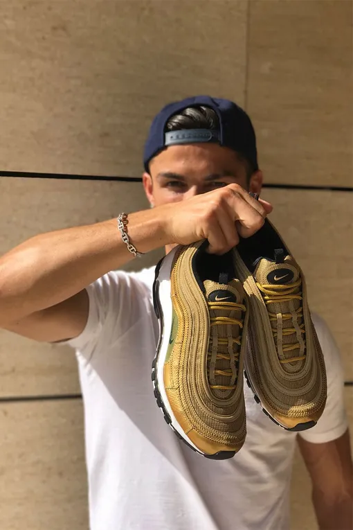 Роналду и золотые Air Max 97 CR7 «Patchwork»