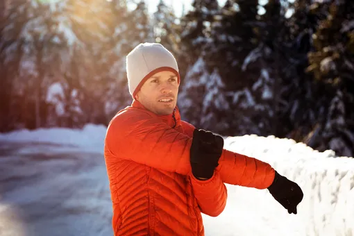 Уличная тренировка зимой