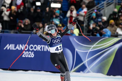 Сара Шлепер выступает на Олимпийских играх 2026 года в Италии Сара Шлепер выступает на Олимпийских играх 2026 года в Италии