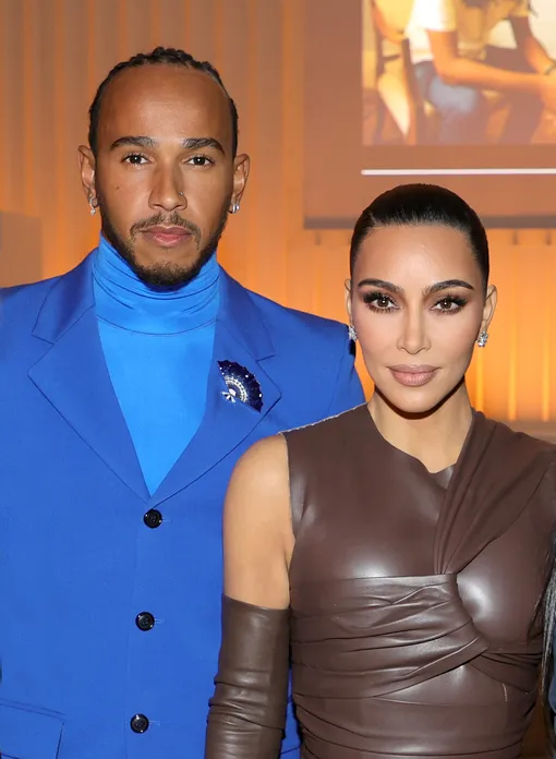 Льюис Хэмилтон и Ким Кардашьян в 2021 году