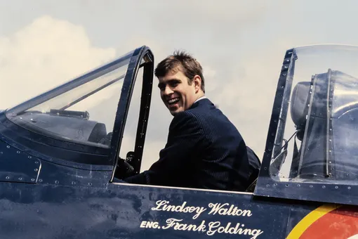 Принц Эндрю на аэрошоу в Кенте в 1983 году