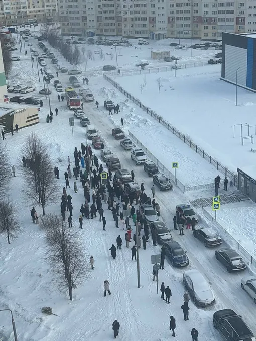 Обстановка у лицея в Нижнекамске