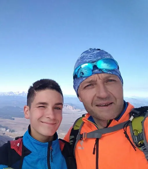 Никита Филиппов с отцом Алексеем Филипповым