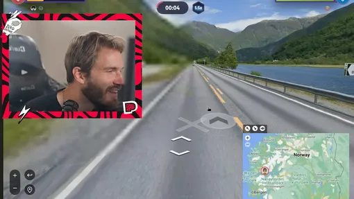 Блогер PewDiePie соревнуется в Geoguessr