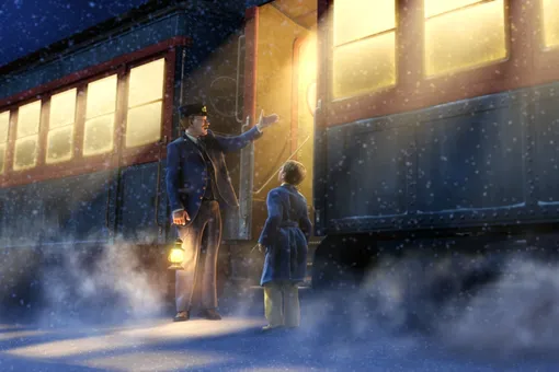 Кадр из фильма «Полярный экспресс» (2004) Лучшие фильмы