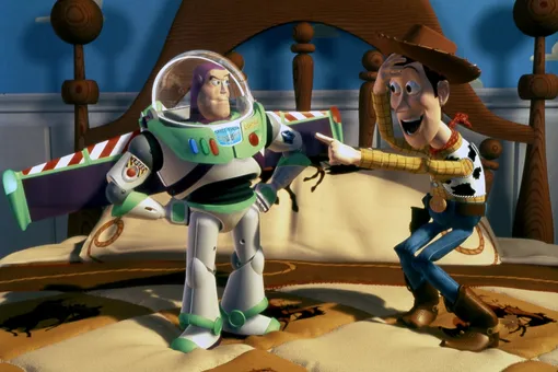 Кадр из мультфильма «История игрушек» (1995) Кадр из мультфильма «История игрушек» (1995)