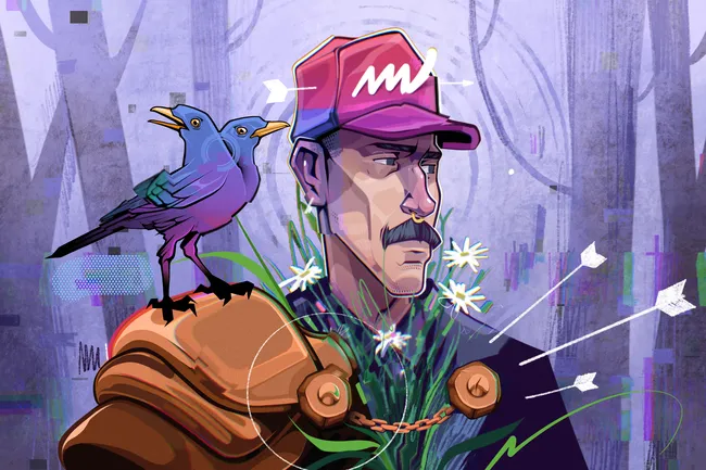 Баскетбол, искусство и никакого ИИ: Лига Ставок MEDIA BASKET запускает коллаборацию с художником Егором Голополосовым