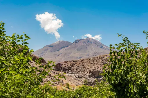 Вулкан Тафтан в Иране