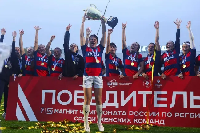 Регбистки ЦСКА — пятикратные чемпионы России по регби-7
